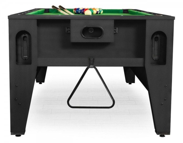 Cтол-трансформер «Twister» 3 в 1 (бильярд, аэрохоккей, настольный теннис, черный)